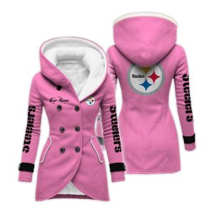 Personalized Steelers Long Hooded Fleece Jacket3