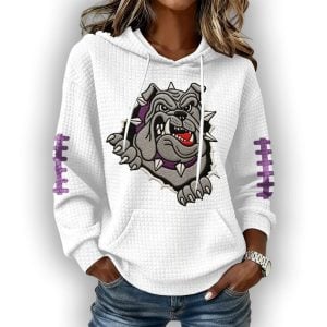 JMU Football Duke Dog Waffle Hoodie