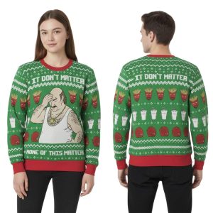 It Don’t Matter Aqua Teen Hunger Force Ugly Christmas Sweater