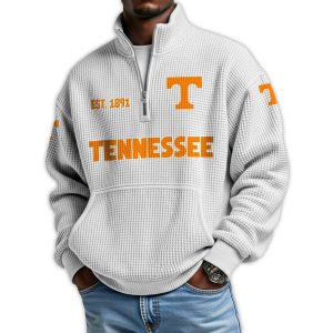 Tennessee Football Est 1891 Waffle Stand Collar Half Zip Sweatshirt 4 Tennessee Football Est 1891 Waffle Stand Collar Half Zip Sweatshirt4