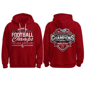 Hoosiers 2025 Big Ten Champs Hoodie