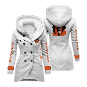Personalized Bengals Long Hooded Fleece Jacket1
