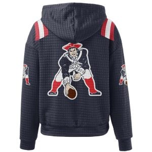 Pat Patriot 11 Football Waffle Hoodie 2 Pat Patriot 11 Football Waffle Hoodie2