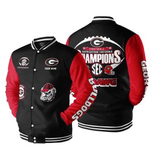 Georgia Football 2025 SEC Champions Baseball Jacket1