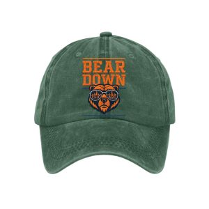 Retro Good Better Best Bear Down Print Baseball Cap3