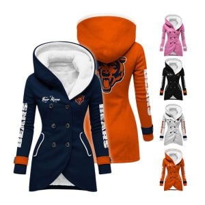 Personalized Bears Long Hooded Fleece Jacket