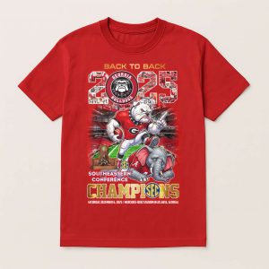 Bulldogs Back To Back 2025 SEC Champions Shirt 1