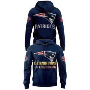 2025 Patriots 10 Straight Wins Hoodie