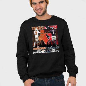 Longhorns Texans On Saturday Sunday Sport Team T Shirt 5