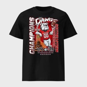 Bulldogs Go Dawgs Back 2 Back Champions 2025 Shirt 1