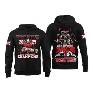 Texas Tech 2025 CHAMPIONS Big 12 Football Hoodie2