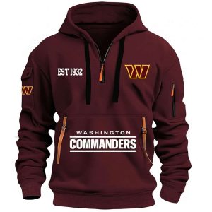 Commanders Est 1932 HOODIE HALF ZIPPER