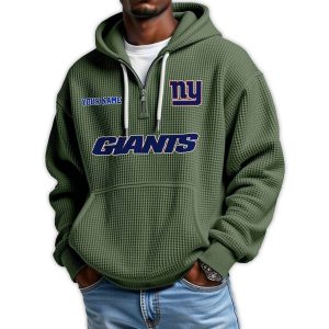 2025 Personalized Giants Quarter Zip Waffle Hoodie 3 2025 Personalized Giants Quarter Zip Waffle Hoodie4