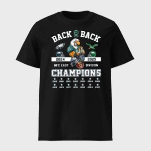 2025 Eagles B2B NFC East Champs Shirt 1