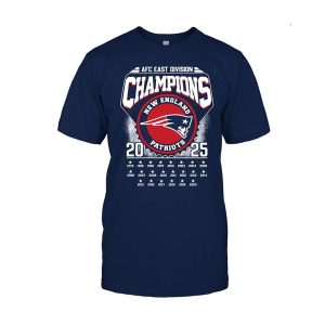 2025 Patriots Afc East Division Champs Two-Sided Shirt 1 2025 Patriots Afc East Division Champs Two Sided Shirt1