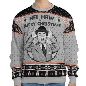 Hee Haw and Merry Christmas Ugly Sweater1