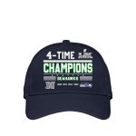 2025 Seahawks 4-Time NFC Champions Hat