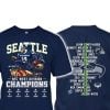 2025 Seahawks NFC West Champions Two-Sided Shirt