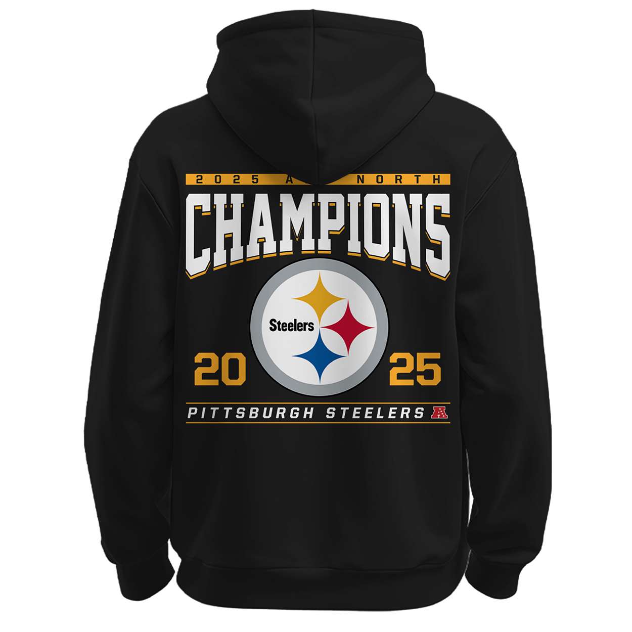 2025 Steelers AFC North Champions Hoodie 2025 Steelers AFC North Champions Hoodie