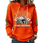 2026 Miami Football National Championship Waffle Hoodie