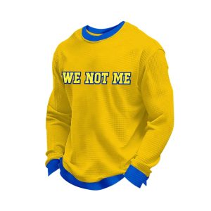 Rams We Not Me Football Long Sleeve Waffle T Shirt1