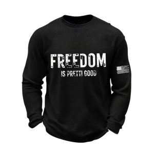 Mens Freedom Is Pretti Good Minneapolis Resist Waffle Shirt2
