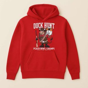 2026 Indiana Hoosiers Duck Hunt Peach Bowl Champs Shirt 3