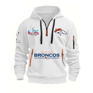 Broncos SBowl 2026 Hoodie Half Zipper