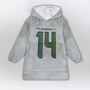 Sam Darnold 14 Seahawks SB LX Rivalries Blanket Hoodie 1 Sam Darnold 14 Seahawks SB LX Rivalries Blanket Hoodie1