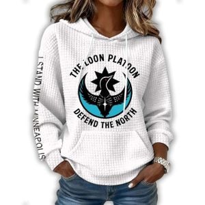 The Loon Platoon Defend The North Waffle Hoodie1