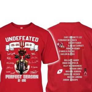 Hoosiers Flippin Undefeated 15 0 Perfect Season 2026 Shirt 1
