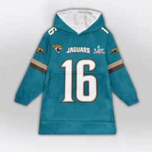 Trevor Lawrence 16 Jaguars SB LX Blanket Hoodie1