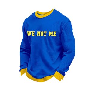 Rams We Not Me Football Long Sleeve Waffle T Shirt