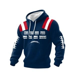 Patriots We All We Got We All We Need Casual Checkered Hoodie