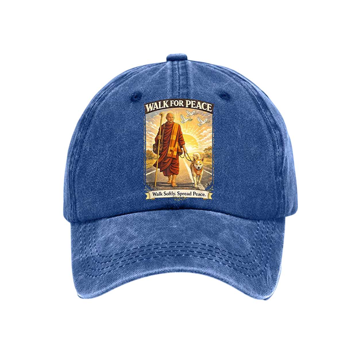 Aloka The Peace Dog Walk For Peace Walk Softly Spread Peace Cap Aloka The Peace Dog Walk For Peace Walk Softly Spread Peace Cap