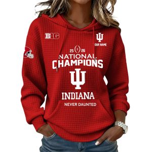 2026 Indiana University CFP National Champions Waffle Hoodie 1 2026 Indiana University CFP National Champions Waffle Hoodie1
