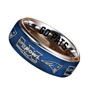 Patriots Super Bowl LX Custom Alloy Ring1