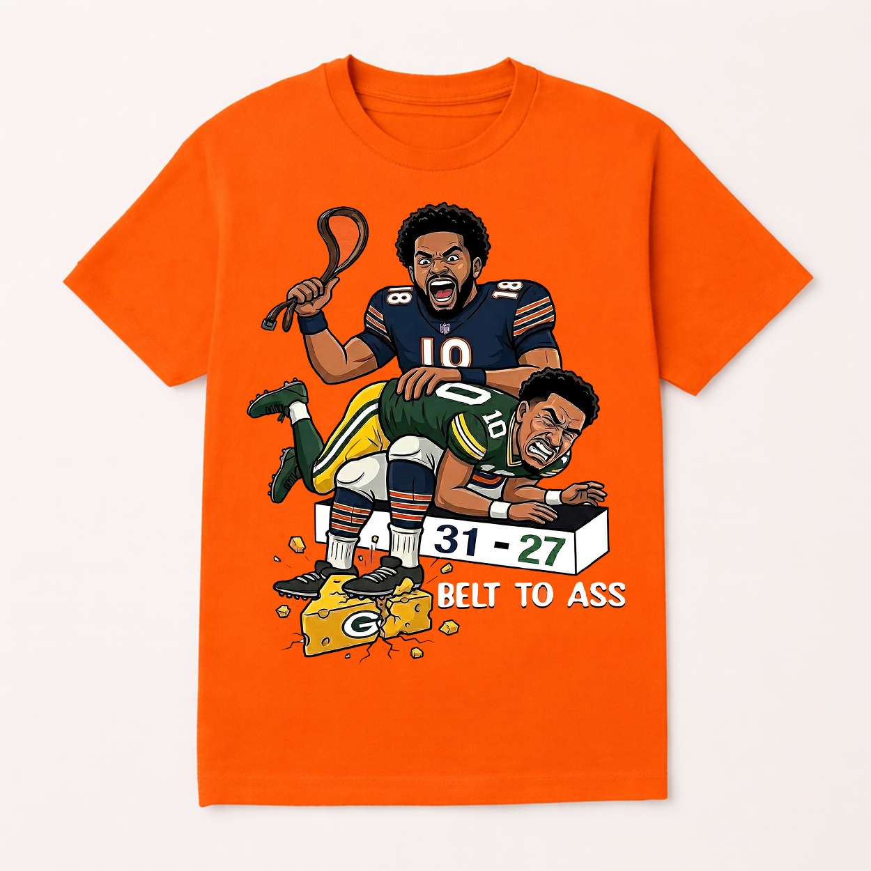 Bears 31 27 Packers Belt To Ass Shirt 1 Bears 31-27 Packers Belt To Ass Shirt