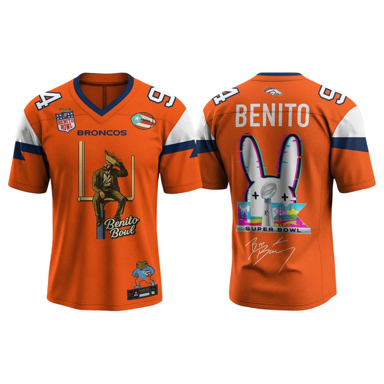 Broncos x Bad Bunny Bowl LX Halftime Jersey Broncos x Bad Bunny Bowl LX Halftime Jersey