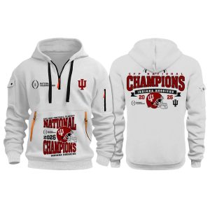 Indiana Hoosiers National Champions 2026 Quarter Zip Hoodie