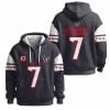 Captain CJ Stroud 7 Texans Quarter Zip Waffle Hoodie