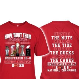 How bout Them Hoosiers Undefeated 16 0 National Champions Shirt