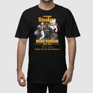 Steelers Mike Tomlin 2007-2025 Thank You For The Memories Shirt 1 Steelers Mike Tomlin 2007 2025 Thank You For The Memories Shirt 2