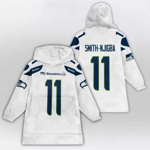 Jaxon Smith Njigba 11 Seahawks SB LX Blanket Hoodie4