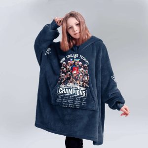 New England Football SB LX Champions Blanket Hoodie 2 New England Football SB LX Champions Blanket Hoodie2