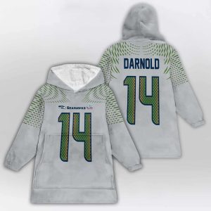 Sam Darnold 14 Seahawks SB LX Rivalries Blanket Hoodie