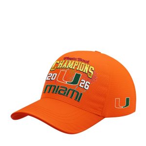 Miami Hurricanes Fiesta Bowl Champions 2026 Cap1