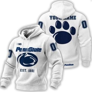 Penn State Big 10 Est 1881 Waffle Hoodie