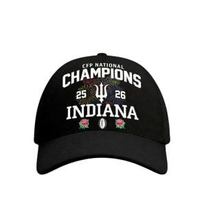 IU Football 2026 National Champions Printed Casual Hat2
