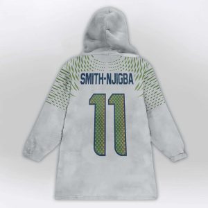 Jaxon Smith Njigba 11 Seahawks SB LX Rivalries Blanket Hoodie2